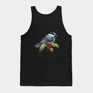 Holiday Bird Chickadee Tank Top